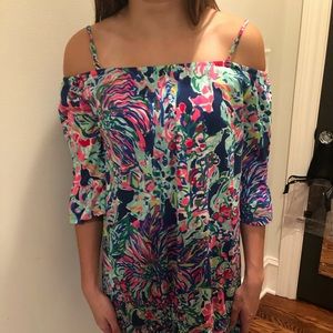 Lily Pulitzer cold shoulder dress